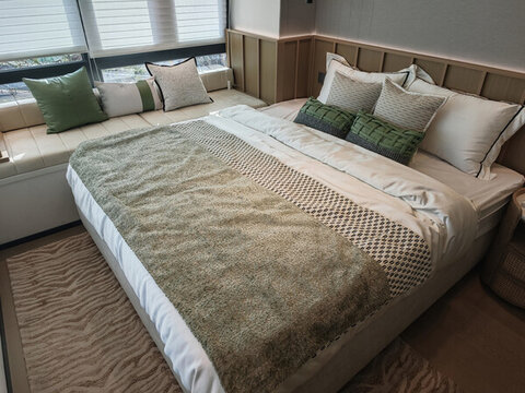 樣板房臥室室內(nèi)陳設(shè)展示