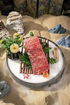 烤雪花肉