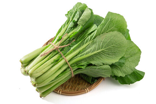 小白菜蔬菜白底特寫(xiě)