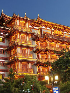 廣州北京路大佛寺夜景