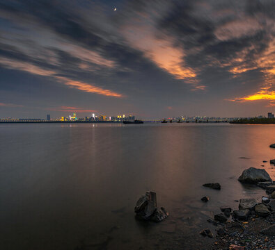 杭州錢塘江夜景