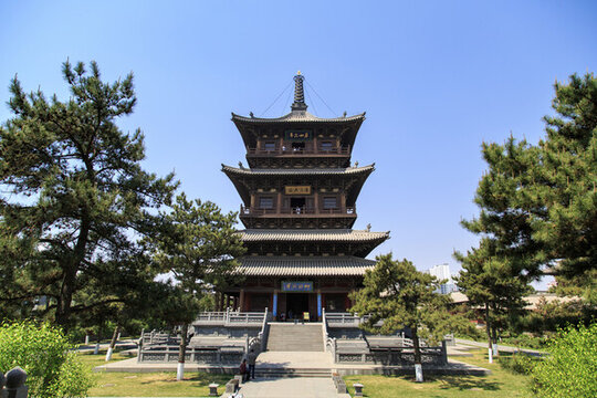 山西大同古城華嚴寺華嚴寶塔