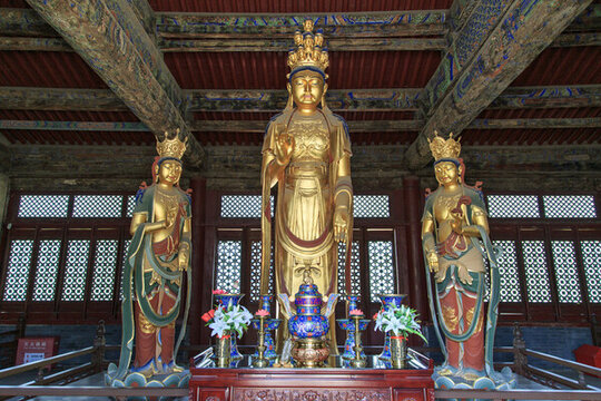 山西大同古城下華嚴(yán)寺觀音殿