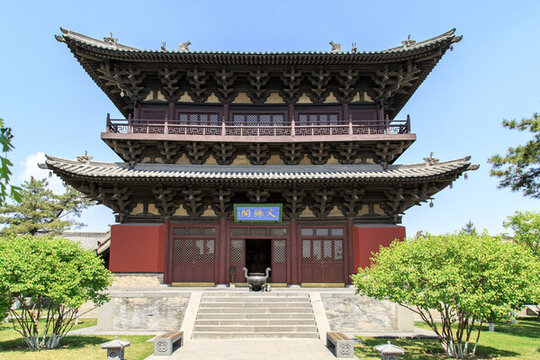 山西大同古城華嚴寺文殊閣