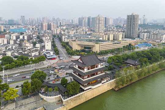長(zhǎng)沙杜甫江閣建筑景觀