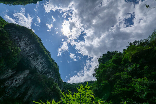 重慶武隆后坪鄉(xiāng)天坑群景觀