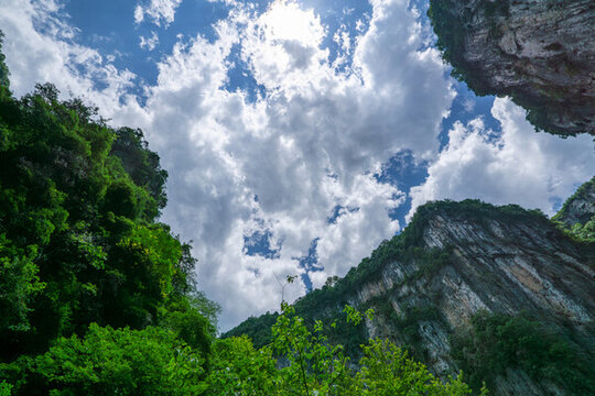 重慶武隆后坪鄉(xiāng)天坑群景觀