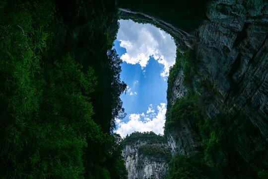 重慶武隆后坪鄉(xiāng)天坑群景觀