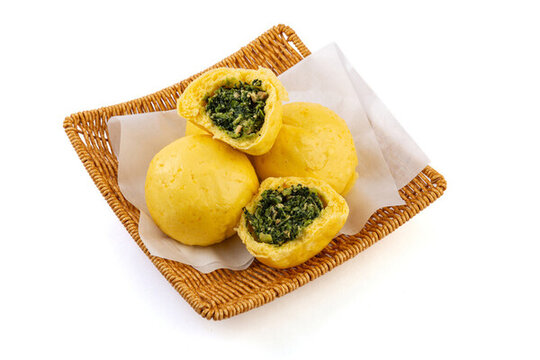 黃金雜糧薺菜團子