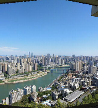 江山橋樓圖