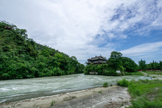 都江堰景區(qū)的景觀