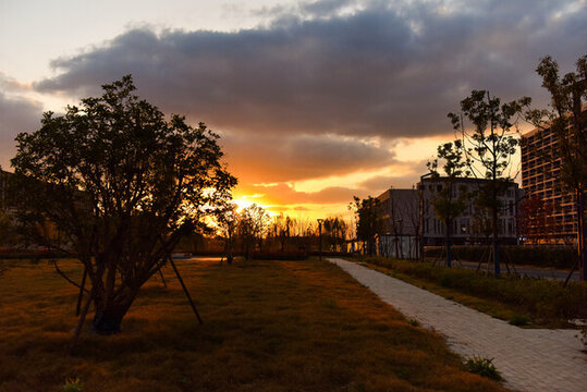 夕陽美景