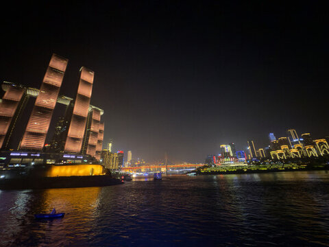 重慶朝天門(mén)城市夜景