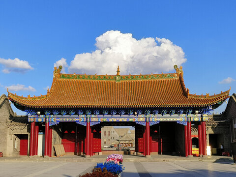 包頭市妙法禪寺大門
