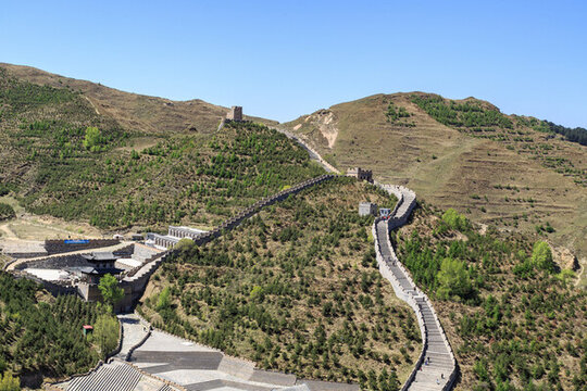 山西省忻州市代縣雁門(mén)關(guān)全景