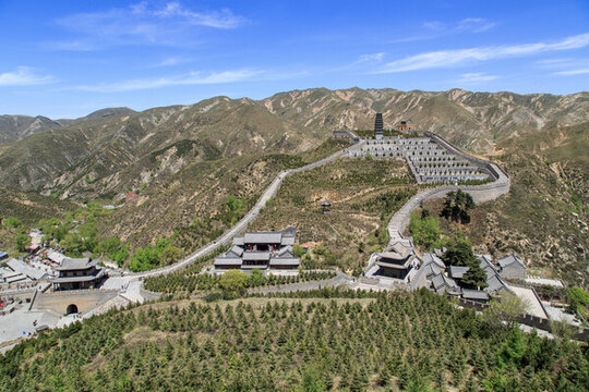 山西省忻州市代縣雁門(mén)關(guān)全景
