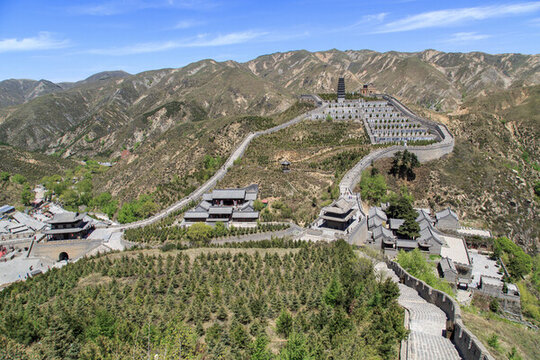 山西省忻州市代縣雁門(mén)關(guān)全景