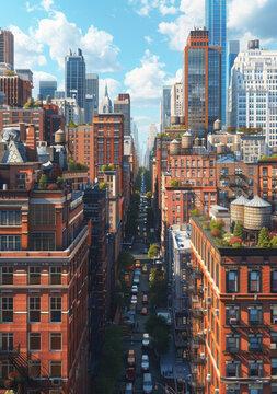 紐約市街道景觀圖