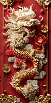 中國龍藝術(shù)插畫精美設(shè)計