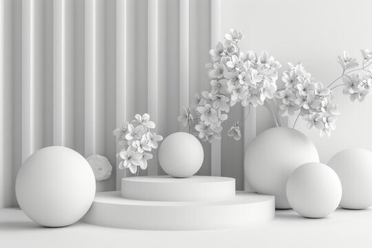 現(xiàn)代極簡(jiǎn)花卉場(chǎng)景插畫(huà)