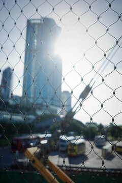 香港城市建筑日景太陽光
