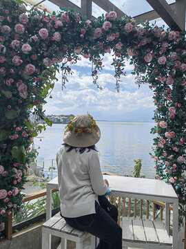 花下觀海