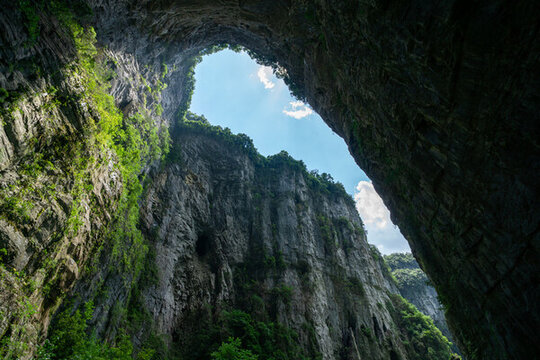重慶武隆后坪鄉(xiāng)天坑群景觀