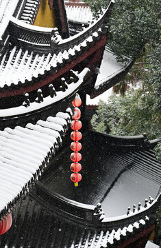 杭州法喜寺雪景