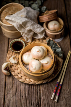 壽桃豆沙包