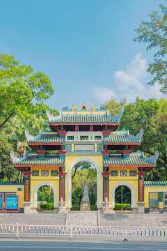 國(guó)家重點(diǎn)公園廣西柳州柳侯公園正門