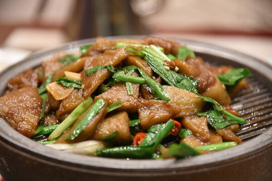 河北美食韭菜粉饹馇