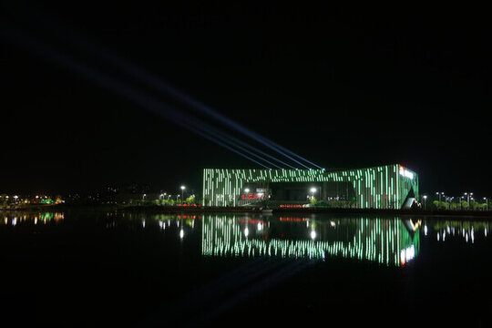 博興縣市民文化中心夜景
