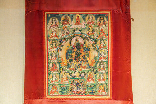 重慶三峽博物館清代二十一度母唐卡