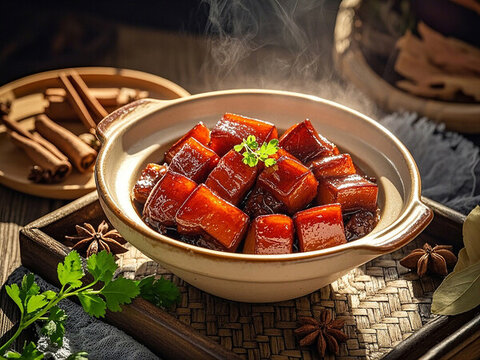 一盤紅燒肉