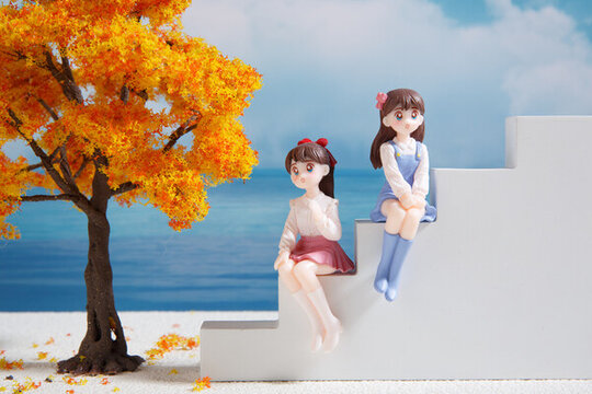 可愛姑娘玩具