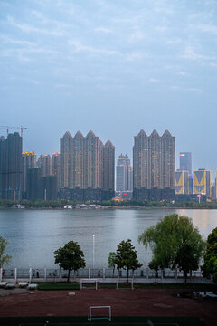 黃昏的沙湖