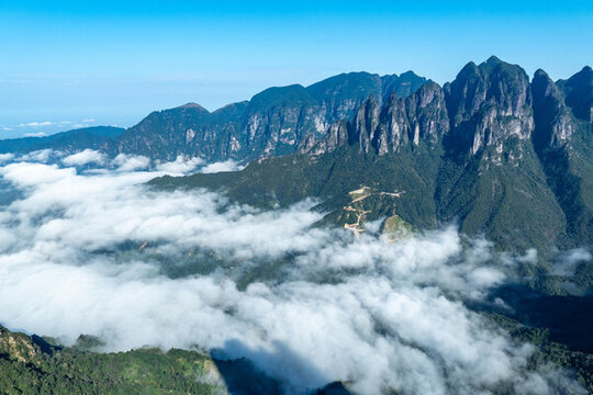 中國(guó)廣西金秀縣五指山風(fēng)景區(qū)風(fēng)光