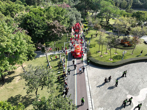 順德順峰山公園蘇崗龍母廟祈福巡游