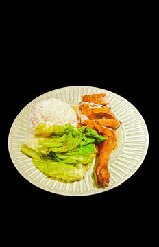 燒鵝鵝腿飯