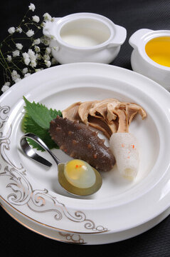 魚膠海參燉鴿蛋