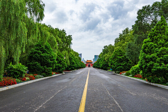 沈陽北陵公園正門建筑景觀