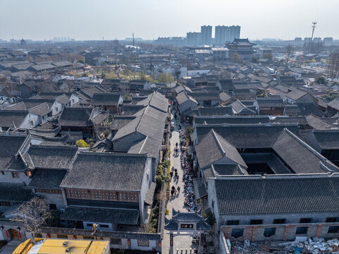 淮安市河下古鎮(zhèn)航拍
