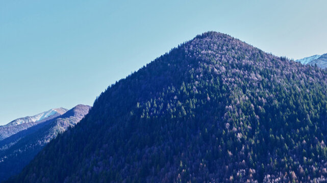 四川阿壩四姑娘山高原自然風(fēng)景