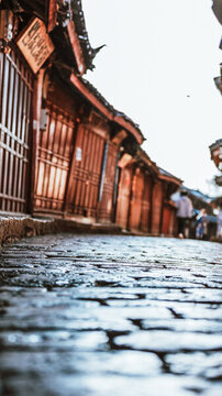 麗江古城石板路