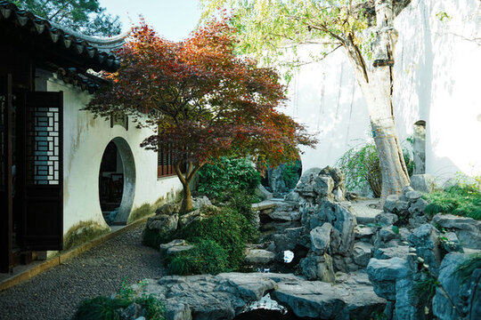 蘇州園林藝圃南齋香草居園中園