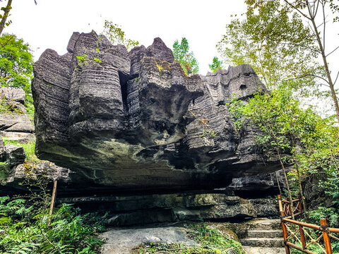 中國湖北恩施梭布埡石林旅游風(fēng)光