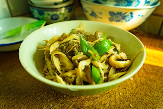 鮮菇炒青椒