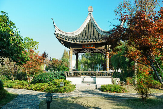 桃花塢唐寅故居中式園林