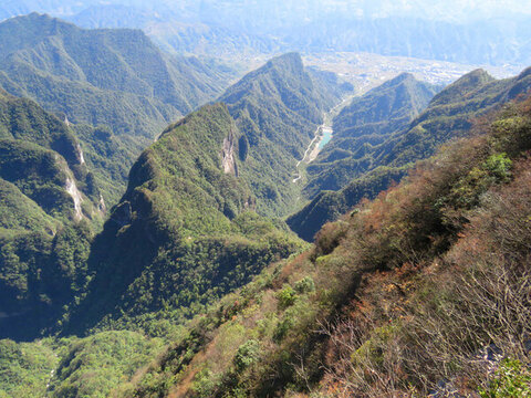 中國湖南張家界天門山旅游風(fēng)光