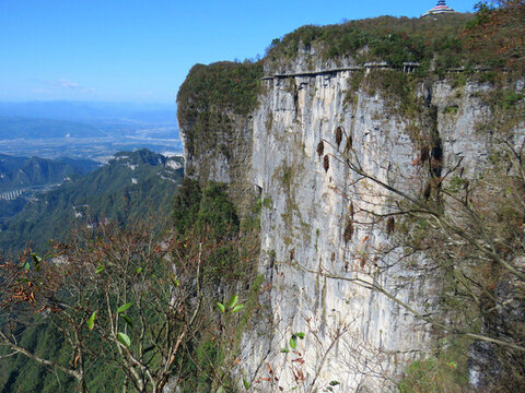 中國(guó)湖南張家界天門(mén)山旅游風(fēng)光